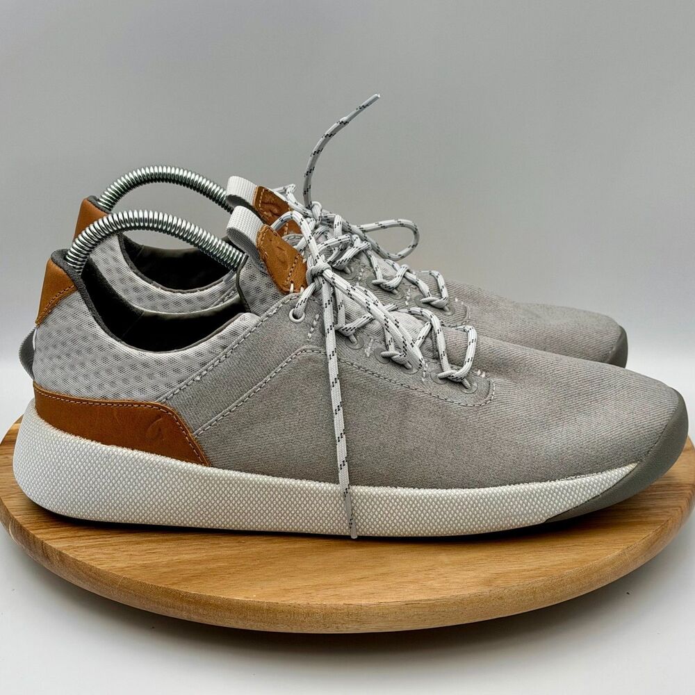OluKai Nanea Li Pavement Grey Water Resistant Men's 10 Sneakers 10485-PGVP